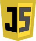 JavaScript logo representing interactive web development skills